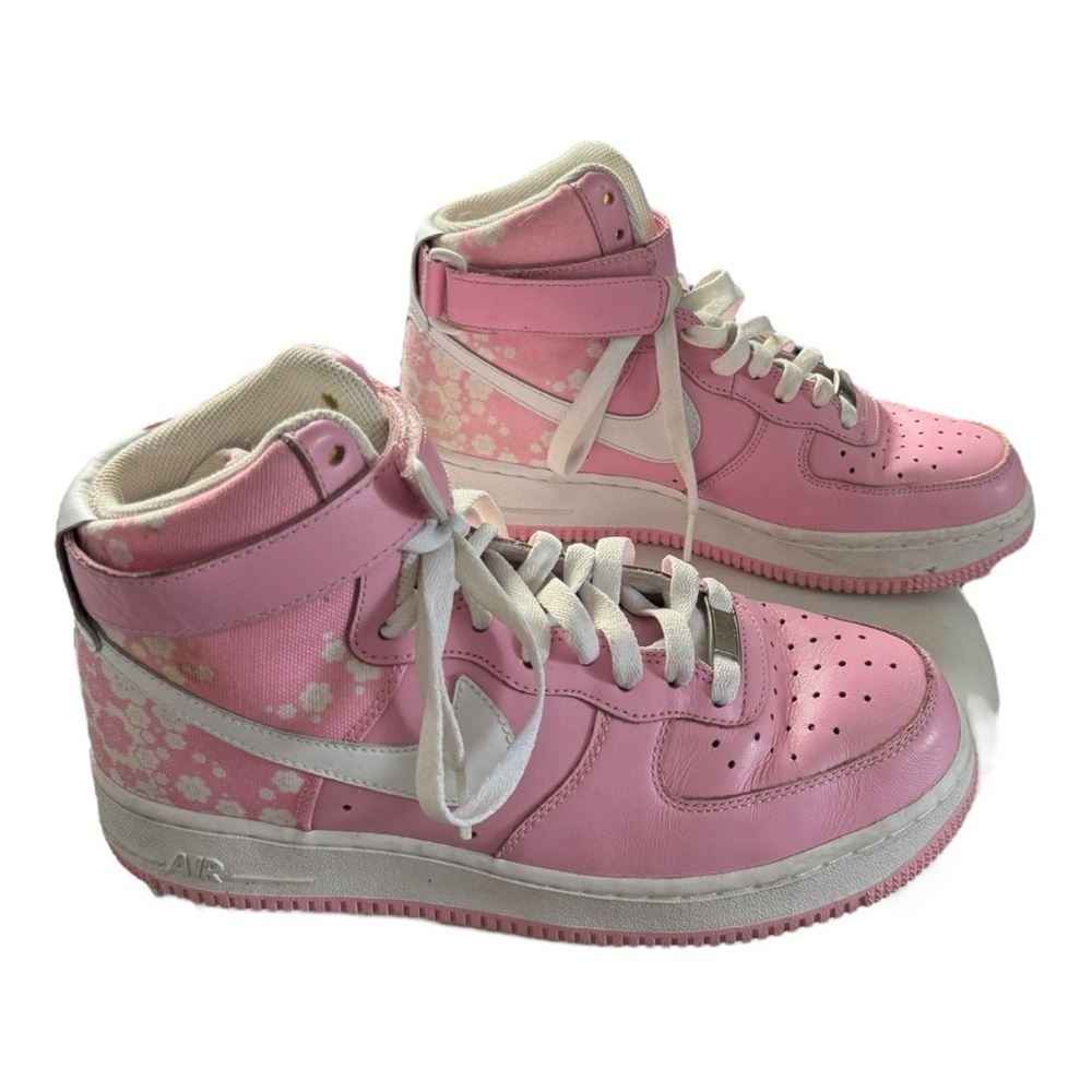 NIKE Air Force One Perfect Pink Floral High Tops Size 8​​​